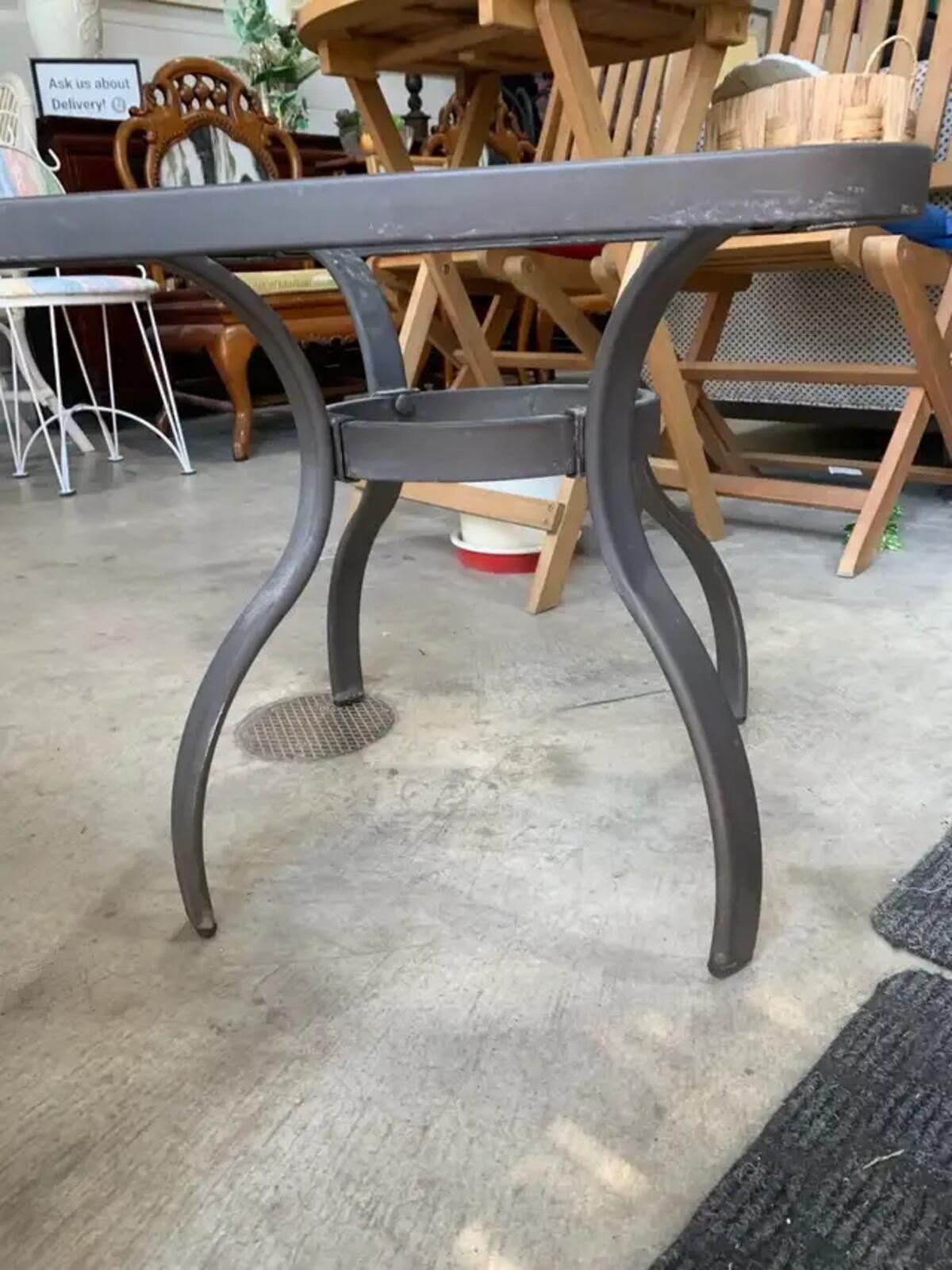 Outdoor Glass Side Table