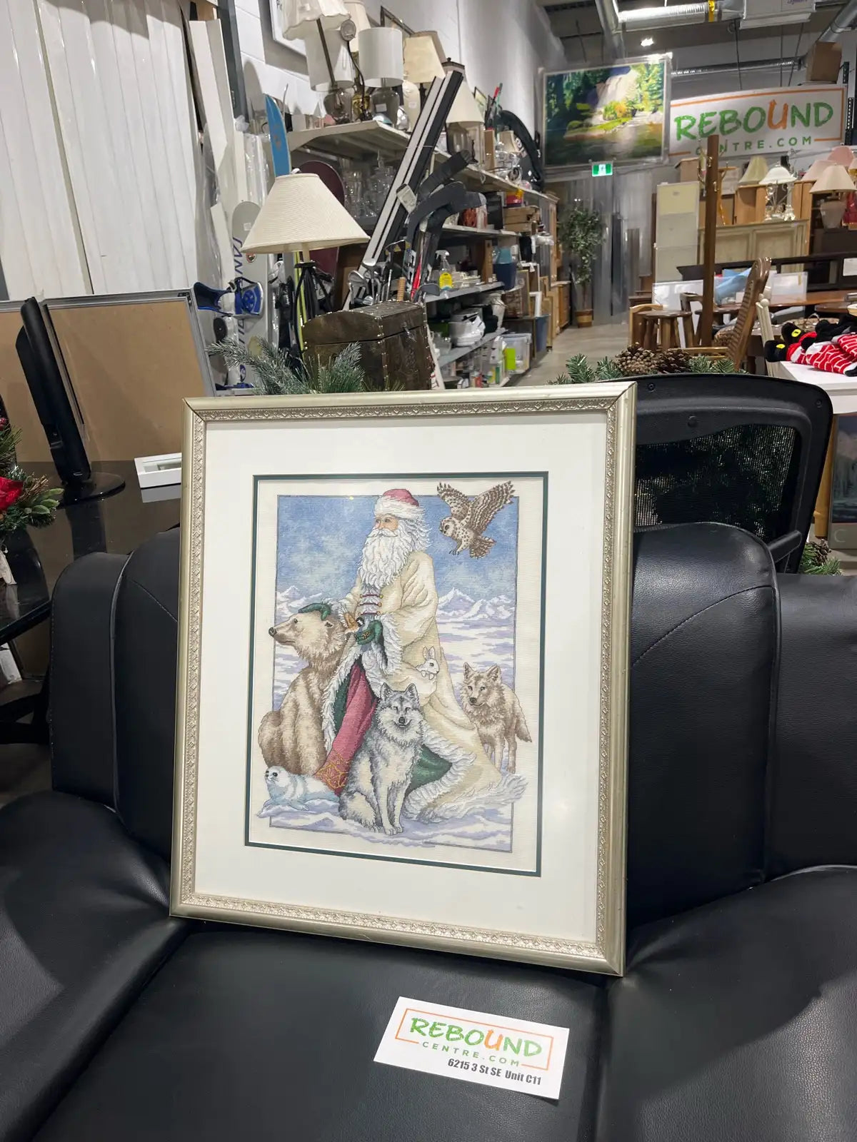 Framed Santa Artwork