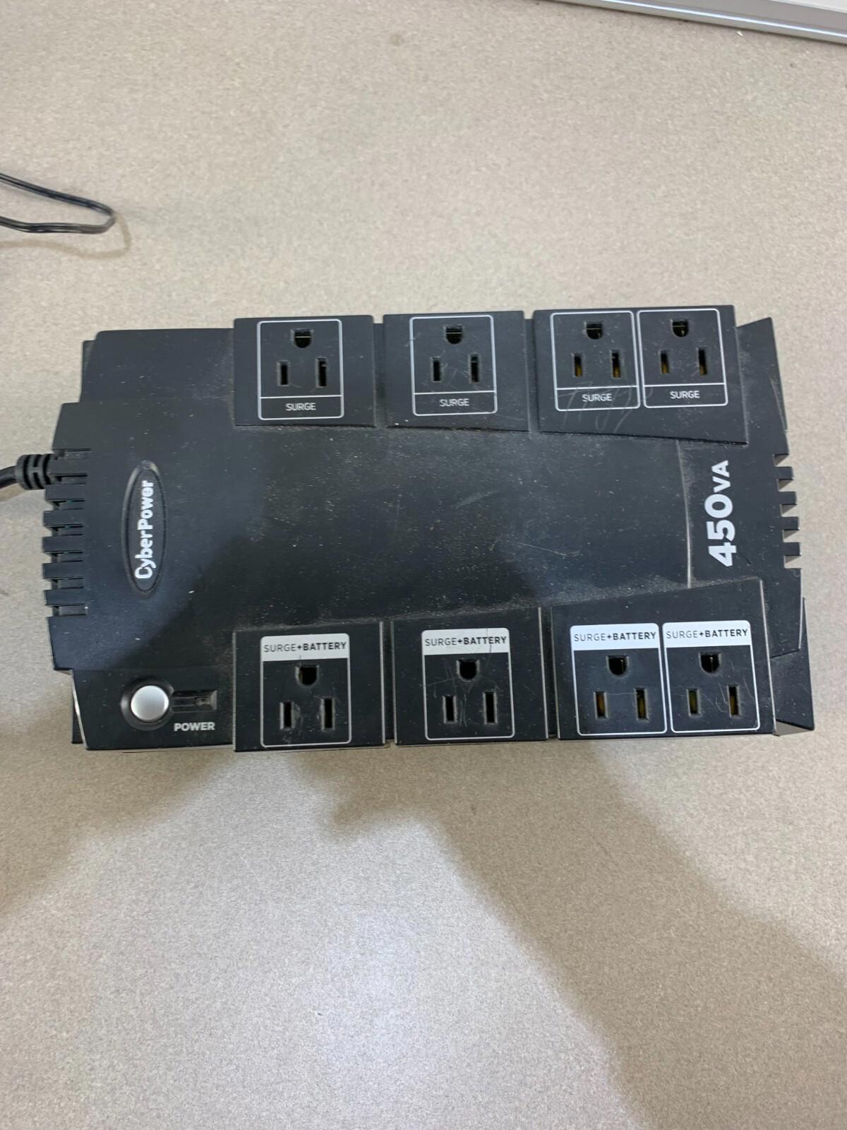 CyberPower SE450G-450VA/260W Black Backup UPS System with 8 Outlets & 5 ft Cord