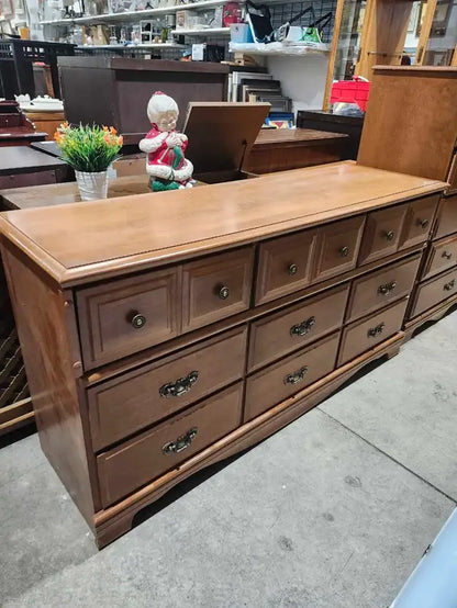 Wooden Dresser & Tallboy Set