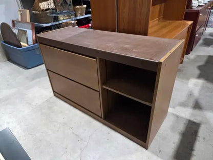 Wooden Filing Cabinet with Vinyl Top