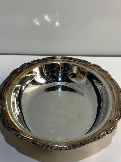 Vintage Silver Plated Tray Primrose Plate Lead Mounts EP Copper 036