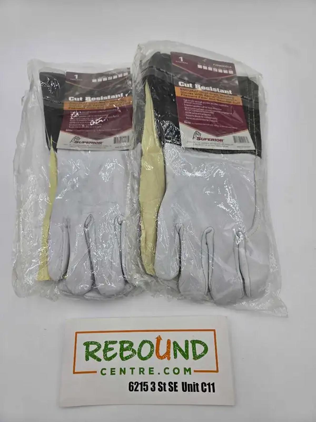 New! Superior Endura Goat-Grain Welding Gloves 2 Pairs (L)
