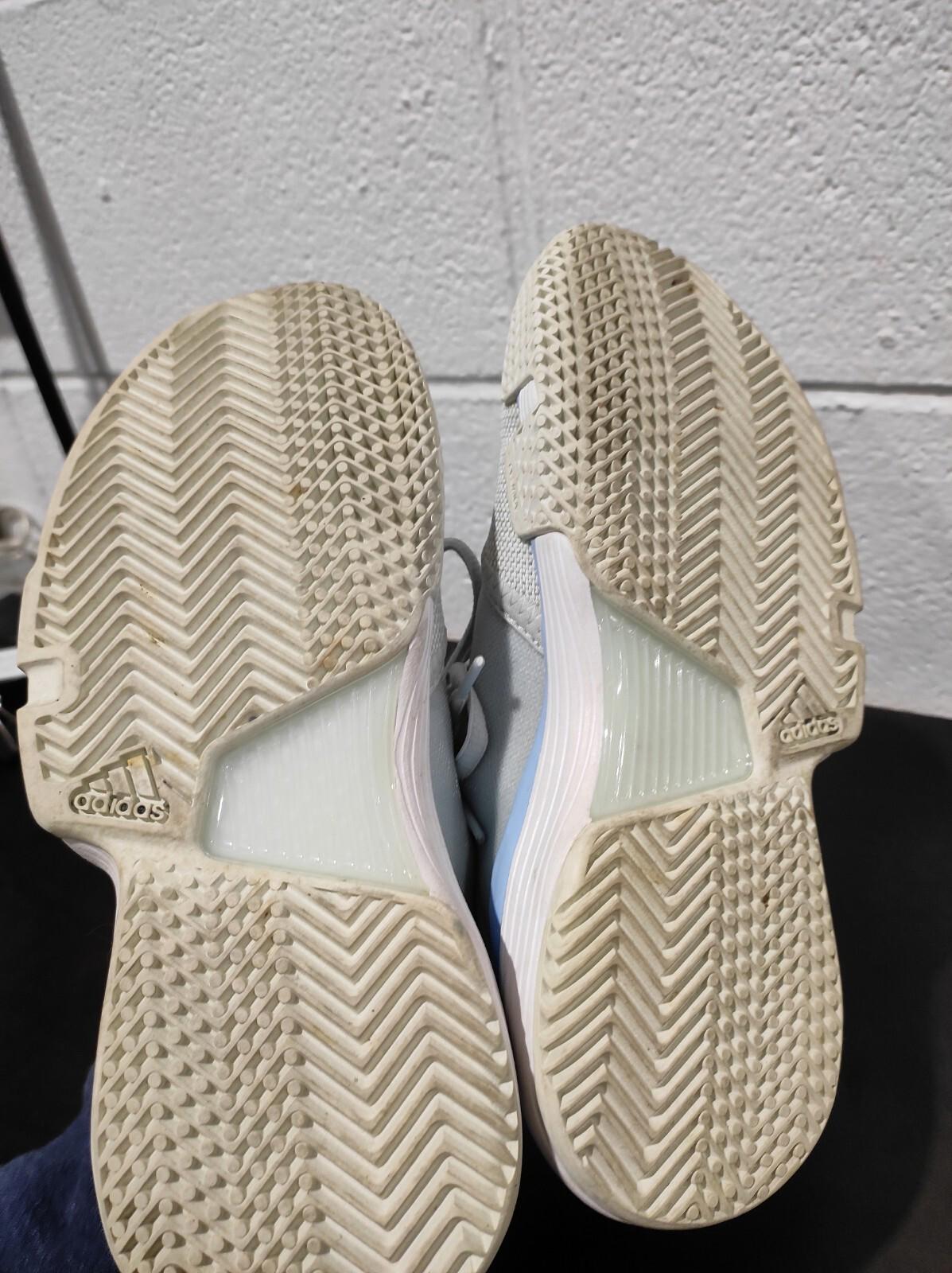 Adidas Court Jam Shoes Youth 2 Tennis Sneakers Lace Up Baby Blue