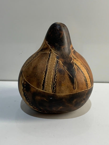 Large Folk Art Gourd Doll - Handmade Peru