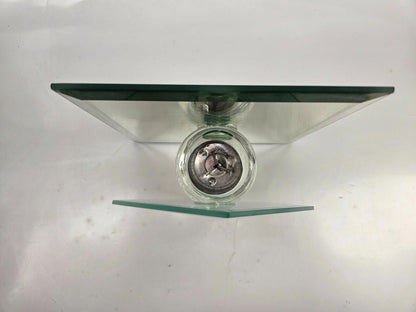 Traditions Snowflake Glass Mirror Candle Holder 6x6"