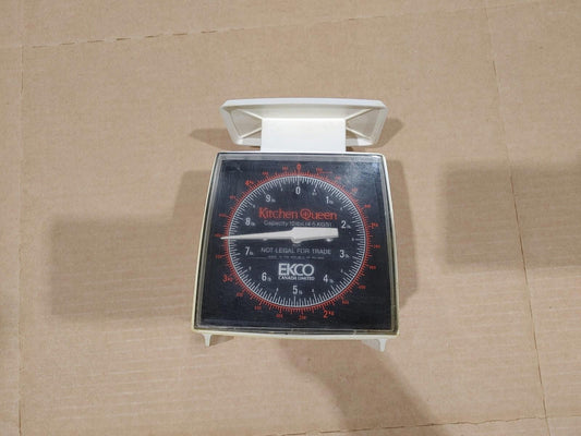 Good Condition KitchenQueen Analog Kitchen Food Scale Up to 4.5kg/10lb White