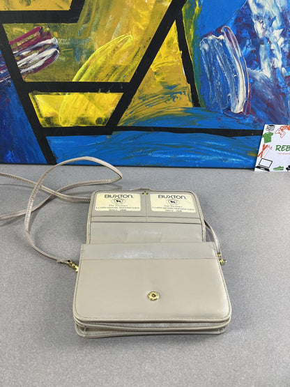 Buxton Women’s crossbody Bag – Beige (Good Condition)