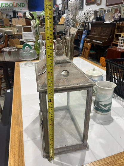 Wood and Glass Lantern