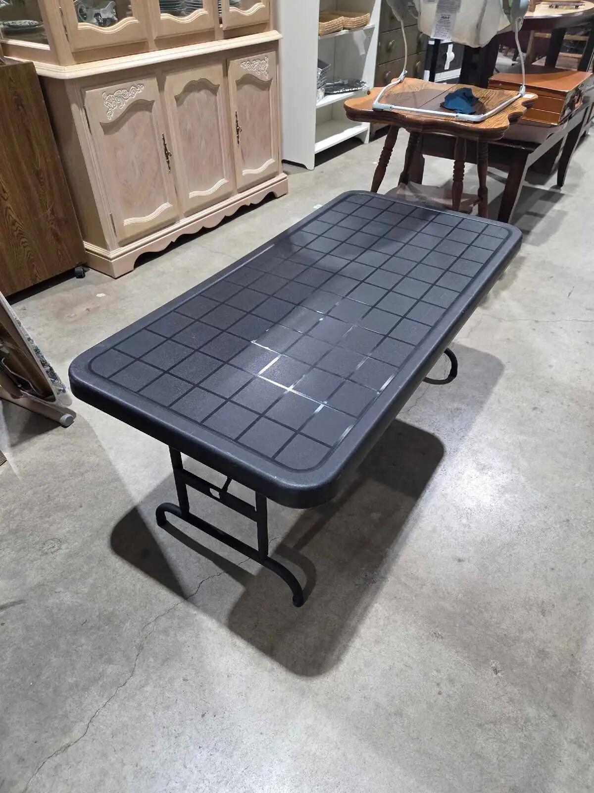 Black 4ft Folding Table