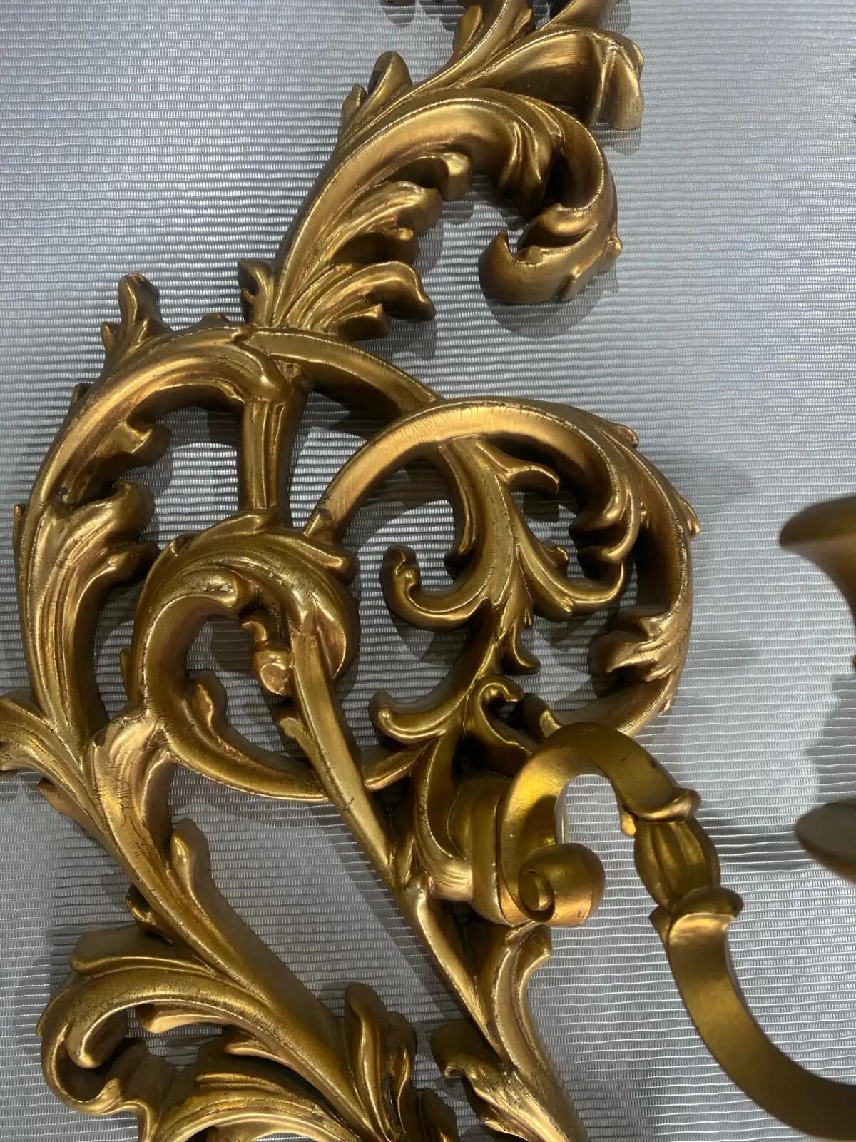 Set of 2 Beautiful Vintage Wall Sconces