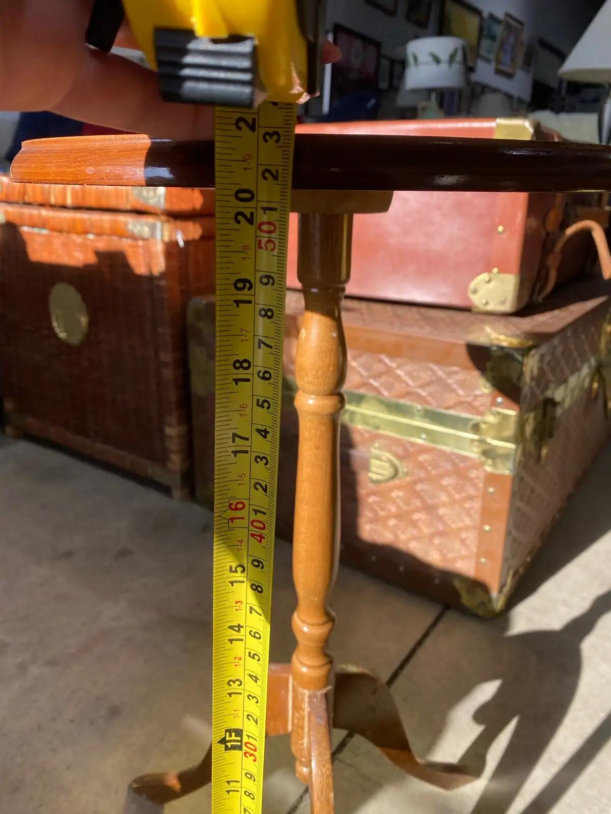Round Wooden Plant Stand