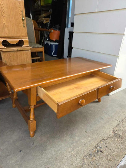 Vilas Wooden Coffee Table with Drawer