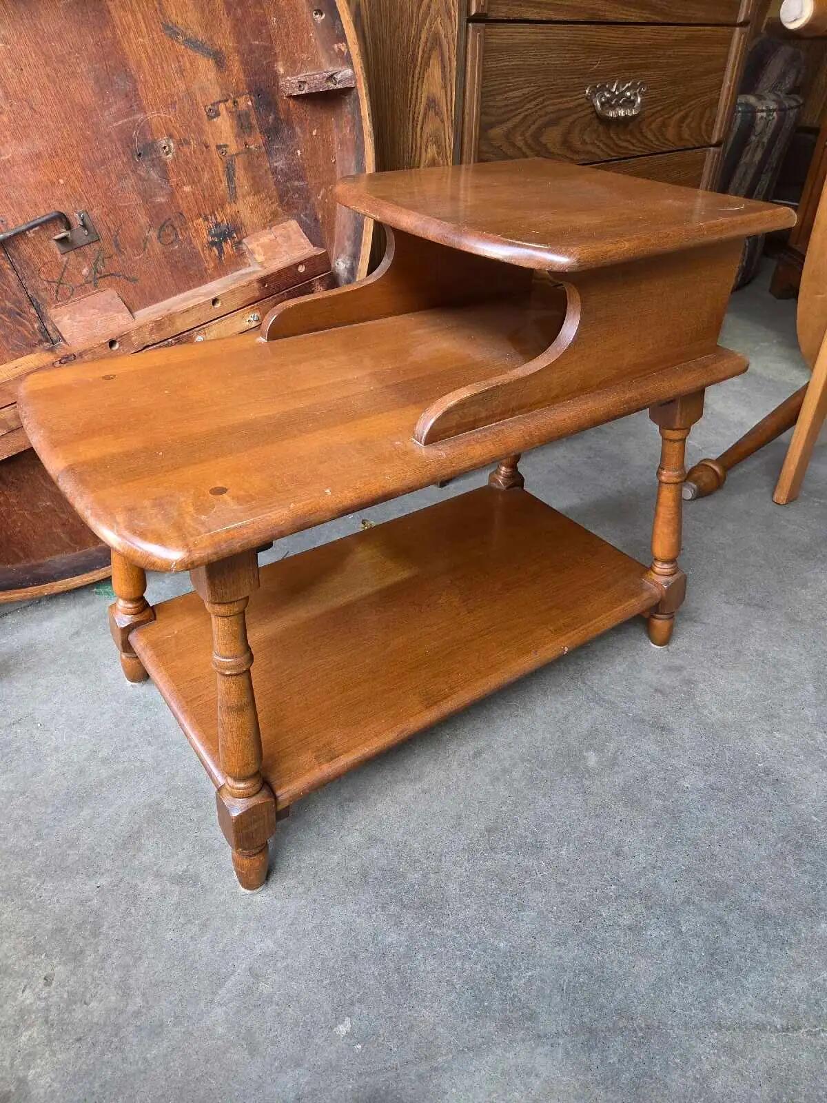 Vintage Mid-Century Telephone Table