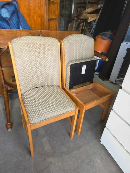 Wooden Dining Chairs with Storage - 5 Available