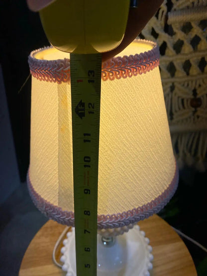 Vintage Milk Glass Table Lamp