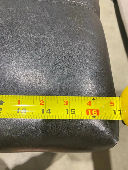 Black Storage Ottoman