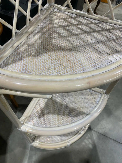 Rattan Corner Shelf
