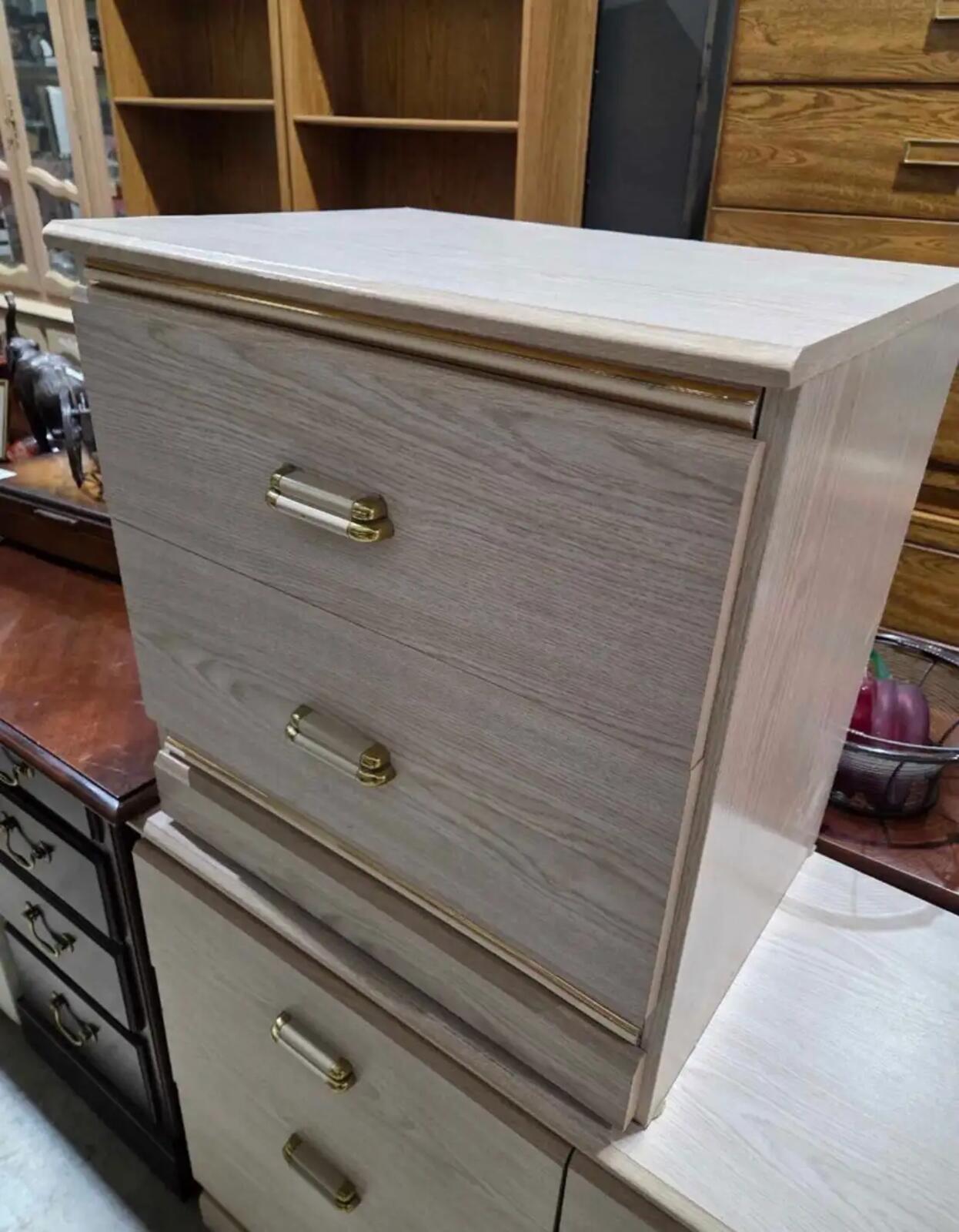 Oak Dresser with Nightstand