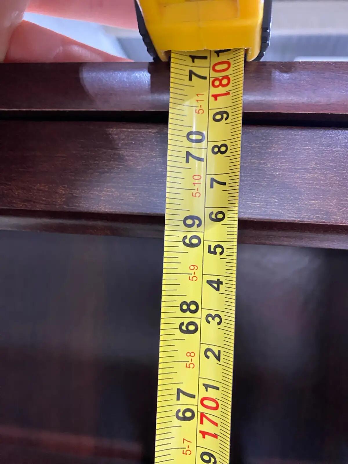 5-Shelf Tall Bookcase - Cherry Wood Finish