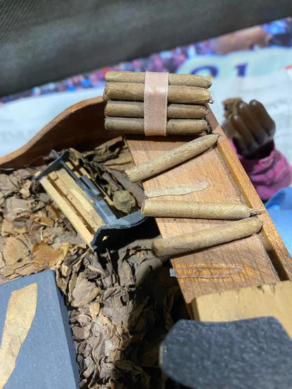 Vintage Handmade Torcedor Cigar Roller Figurine – Cuban Folk Art