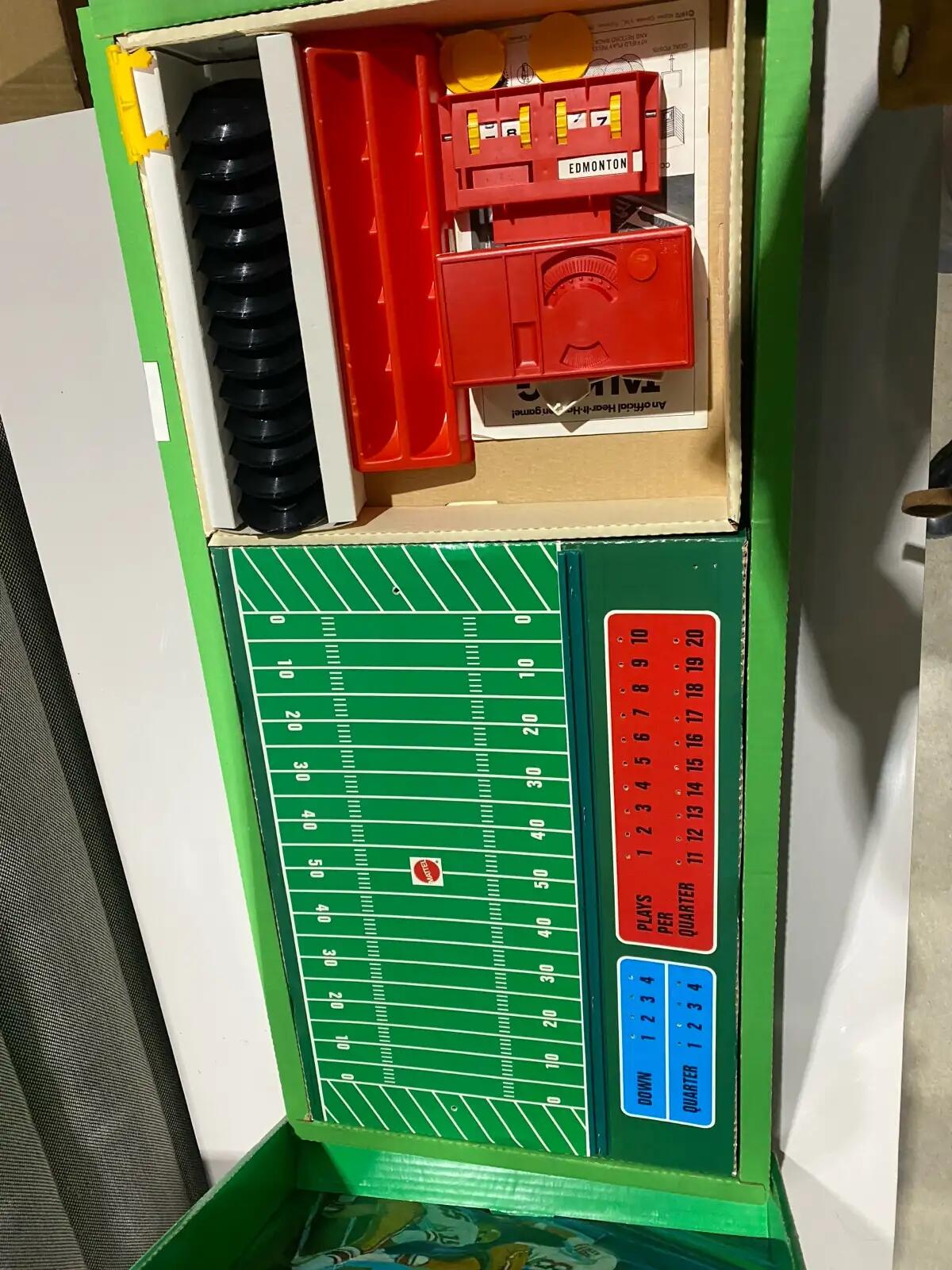 Vintage 1971 Mattel Talking Football board game