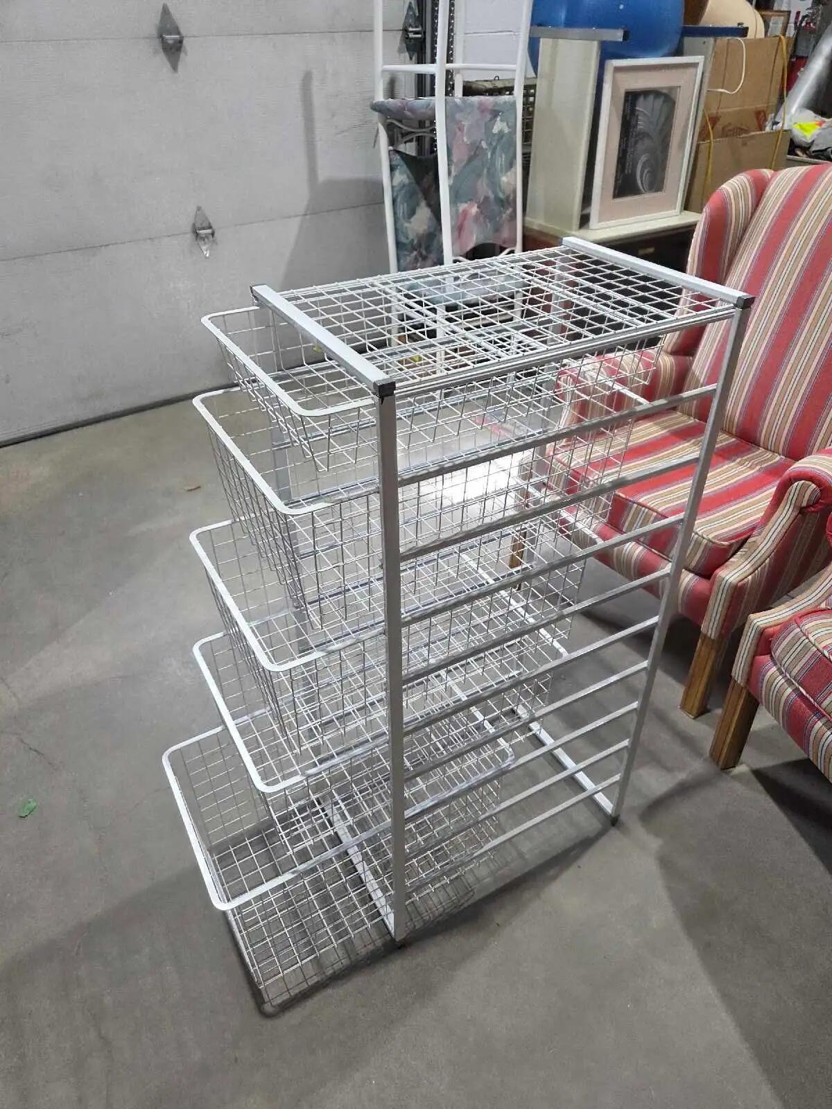 Ikea Jonaxel Basket Storage Rack