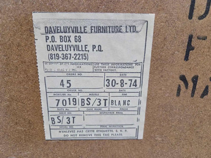 Vintage French Provincial Daveluyville Chests - 1974