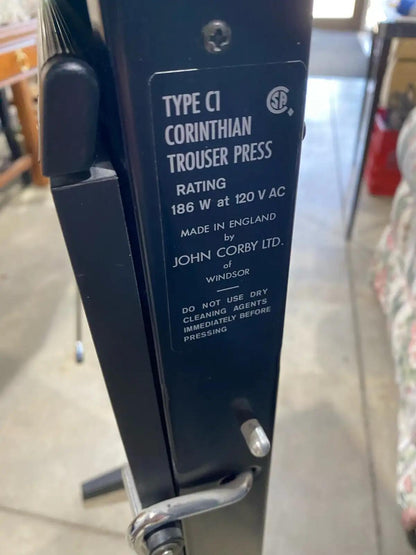 Corby Trouser Press - tested