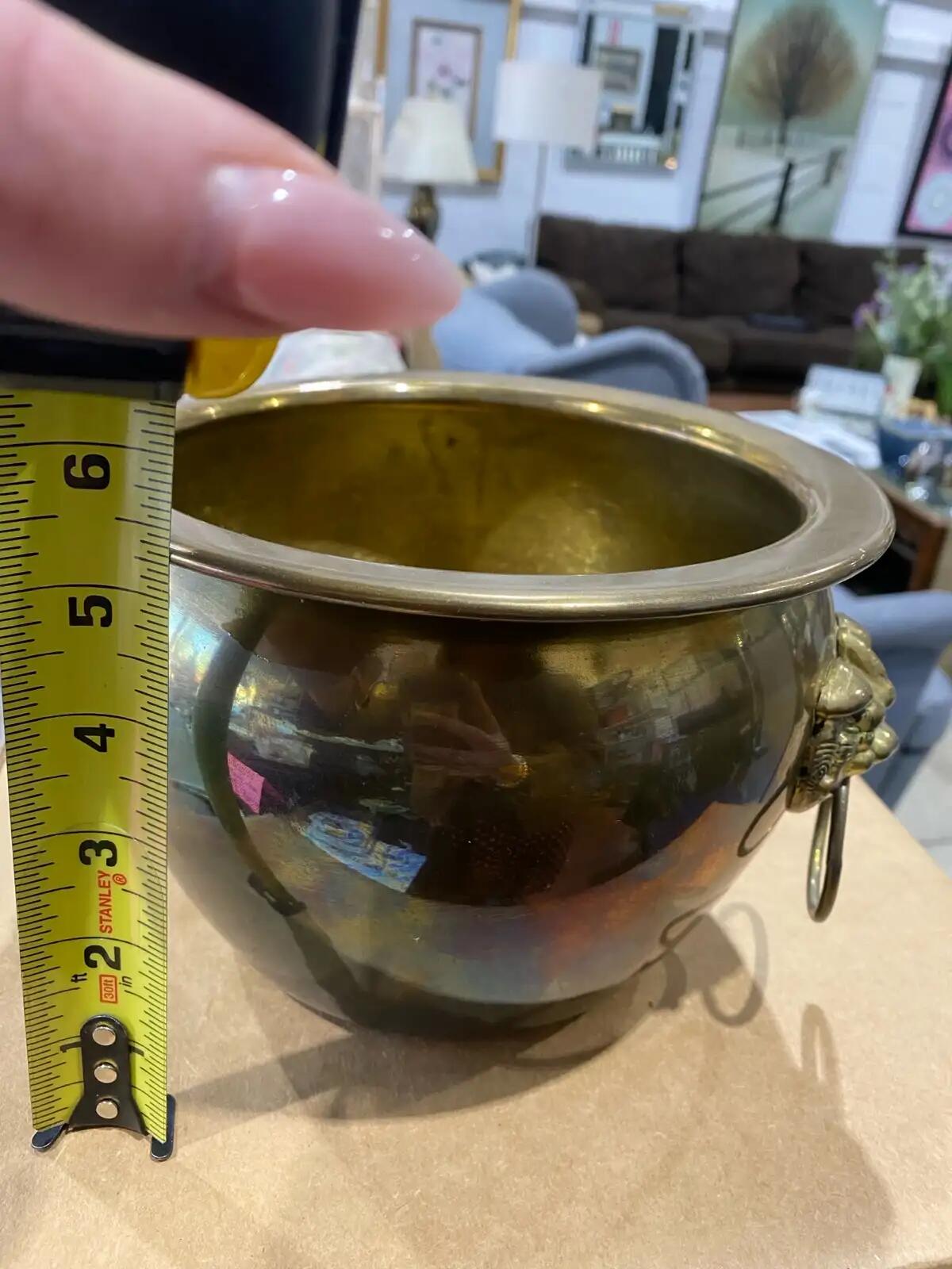 Lion Head Brass Bowl