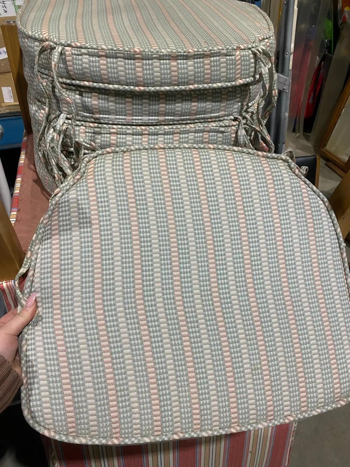 Set of 4 Bespoke "Wheelback" Dining Chair Cushions
