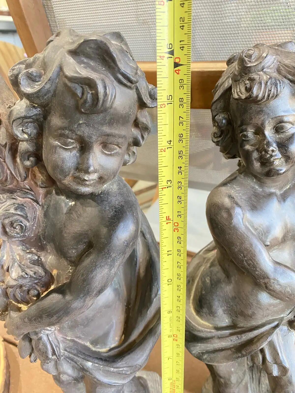 Vintage pair of Borghese Cherub Figurines