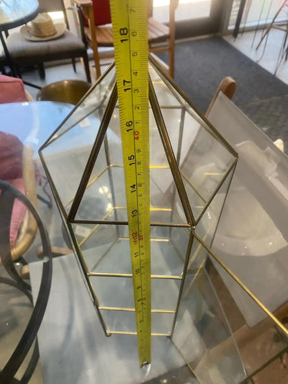 Golden 3-tier Terrarium Display Case