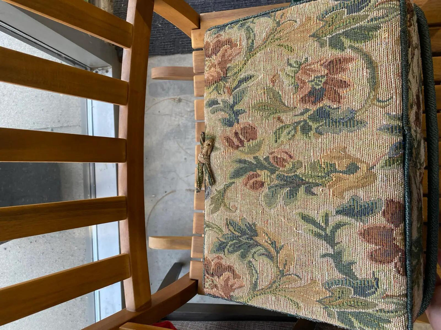 Vintage Floral Sewing Basket