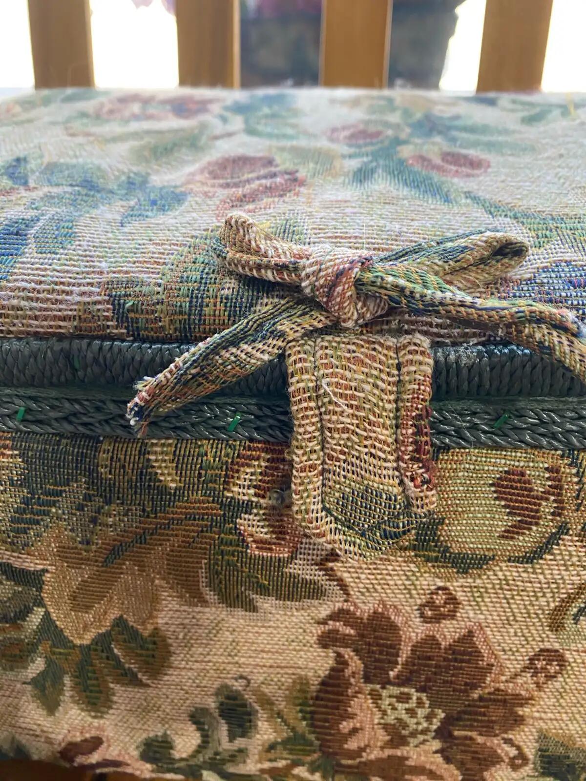 Vintage Floral Sewing Basket