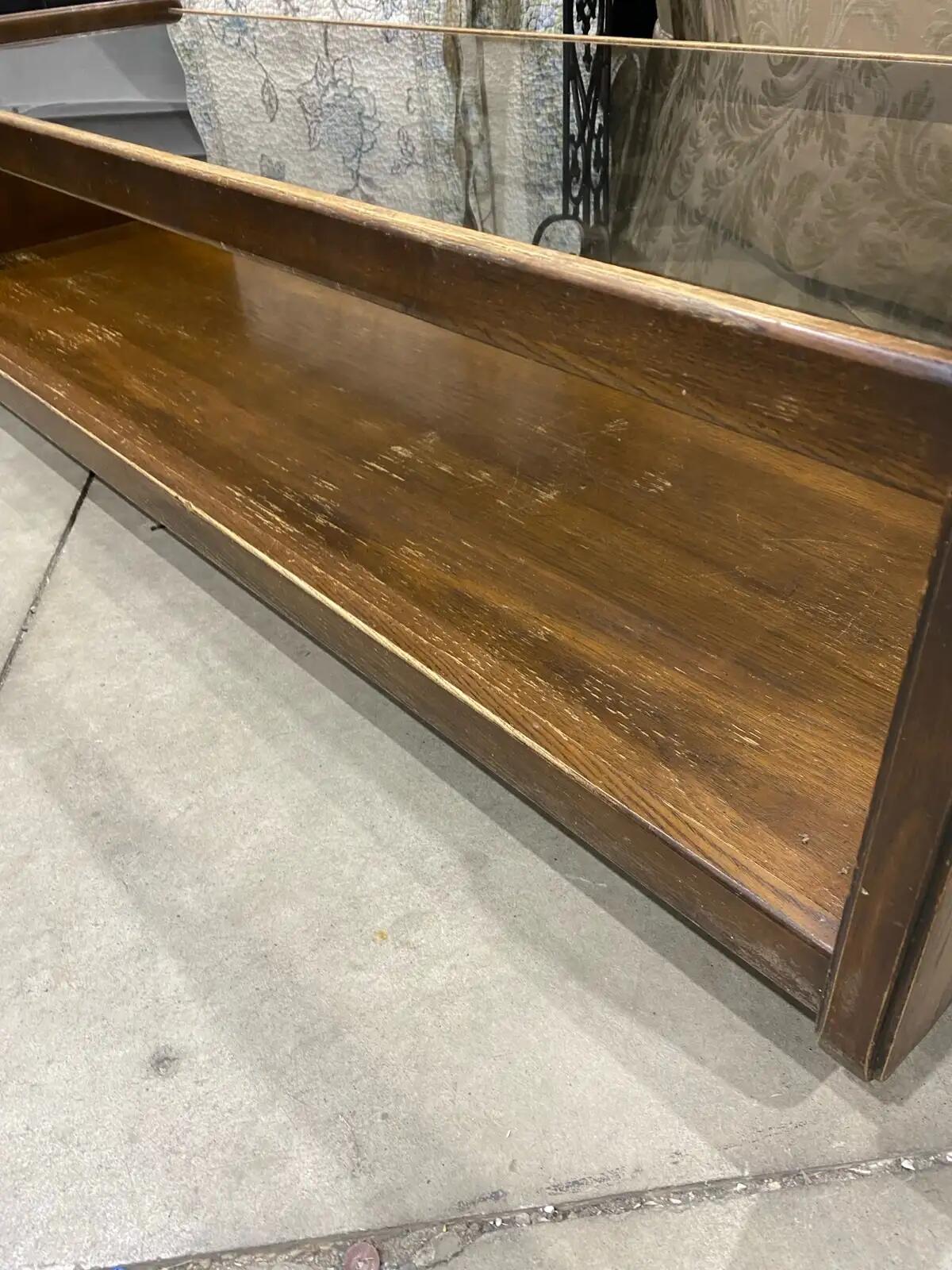 Wood Glass Top Coffee Table