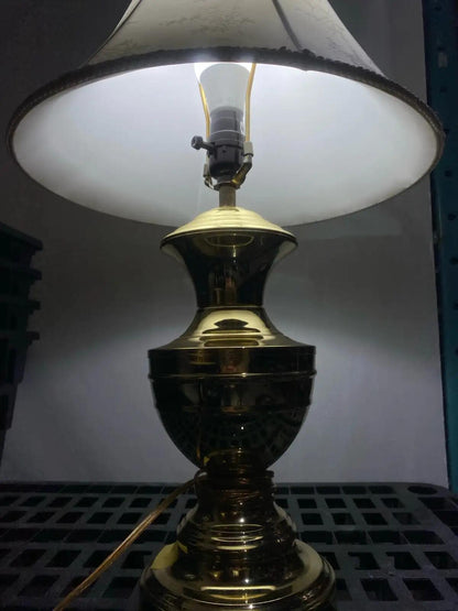 Golden Floral Shade Table Lamp