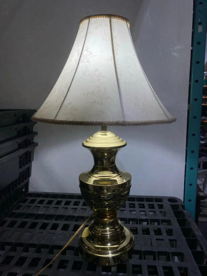 Golden Floral Shade Table Lamp