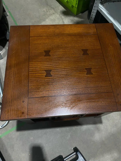 Wood Patterned End Table