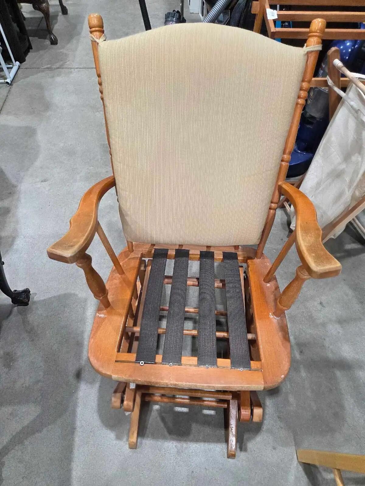 Wooden Rocking Glider Chair