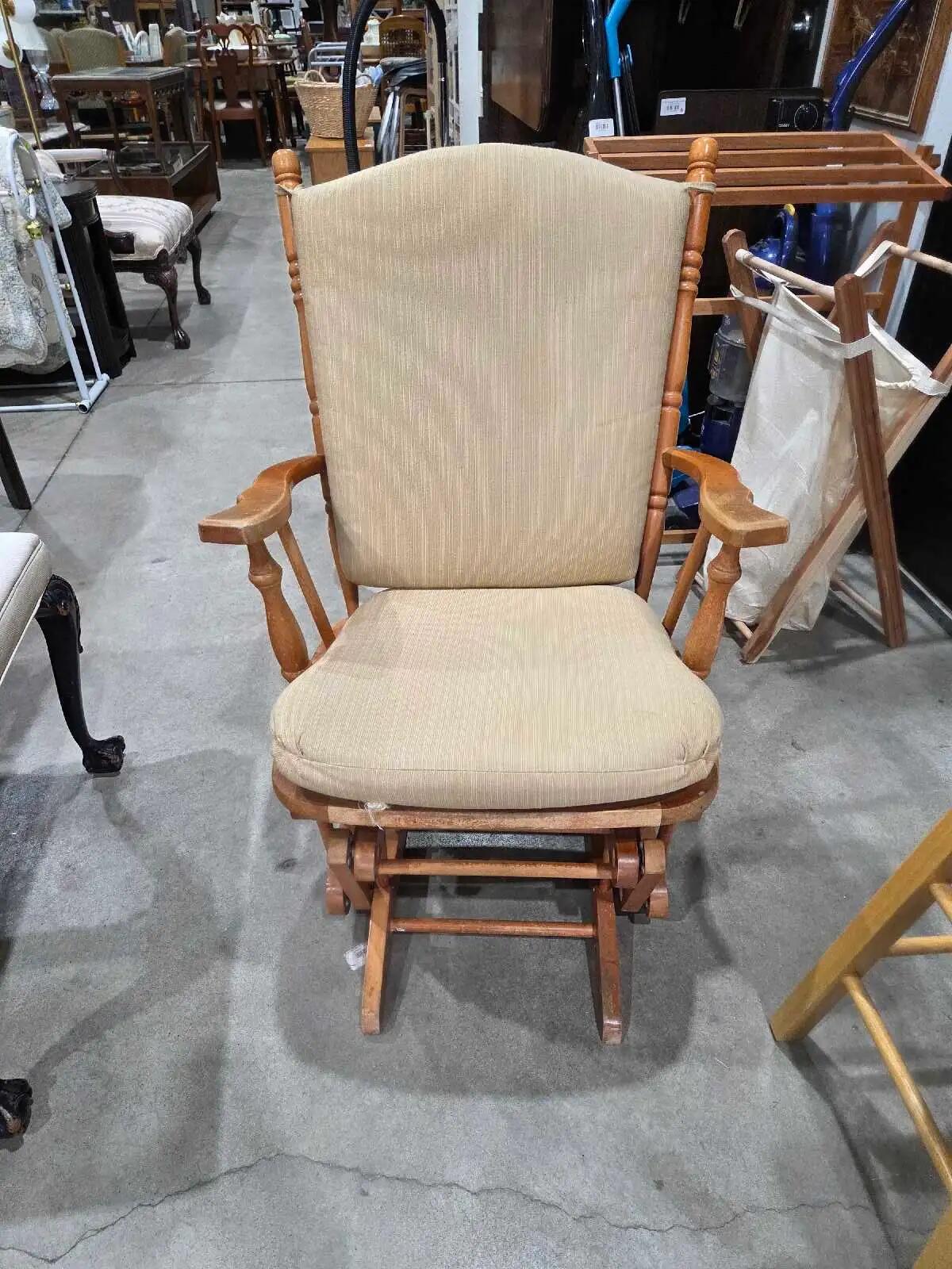 Wooden Rocking Glider Chair