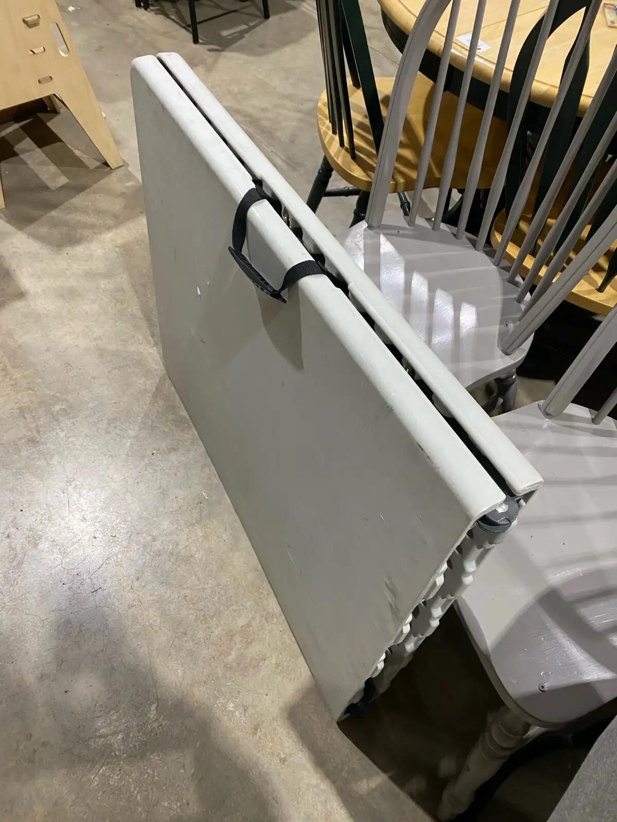 White Folding Table