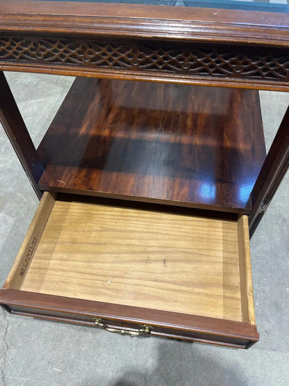 Vintage Century Side Table glass top