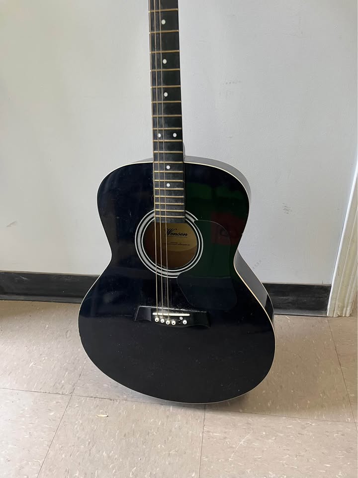 Wensen Acoustic Guitar – Navy Blue – Repair Project / Parts