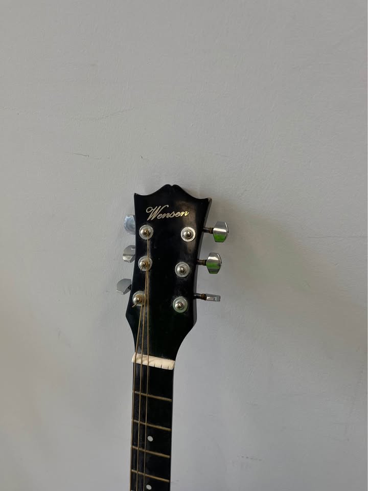 Wensen Acoustic Guitar – Navy Blue – Repair Project / Parts
