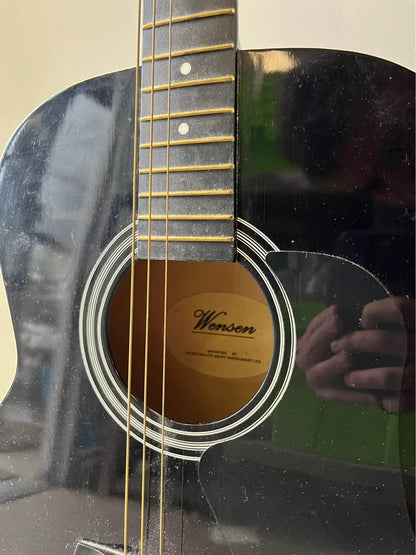 Wensen Acoustic Guitar – Navy Blue – Repair Project / Parts