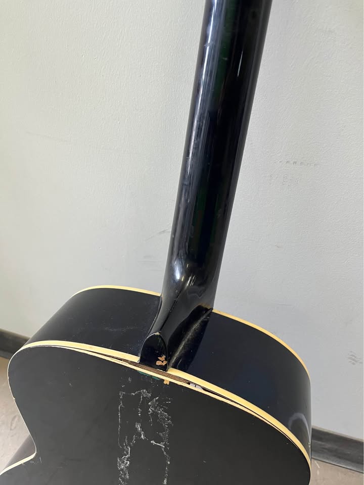 Wensen Acoustic Guitar – Navy Blue – Repair Project / Parts