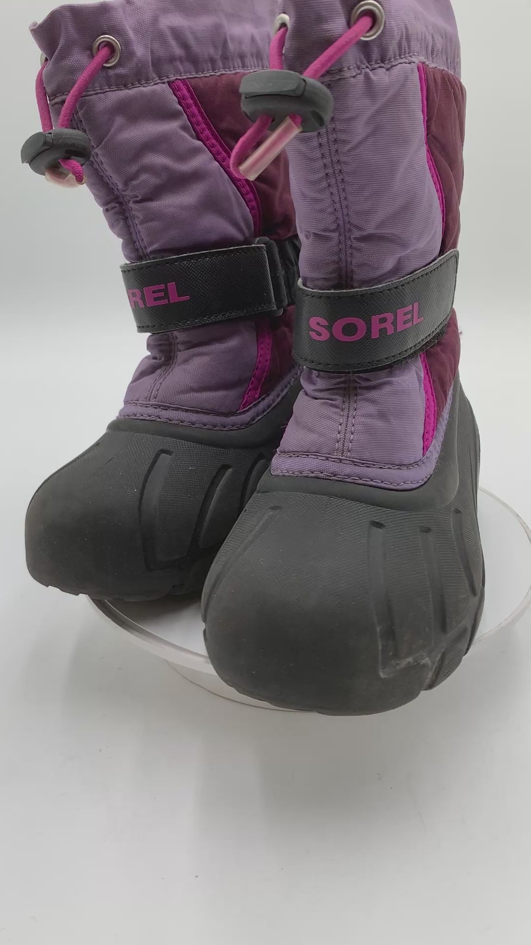 Sorel Kids’ Purple Winter Snow Boots, US 11 / EU 28 Waterproof