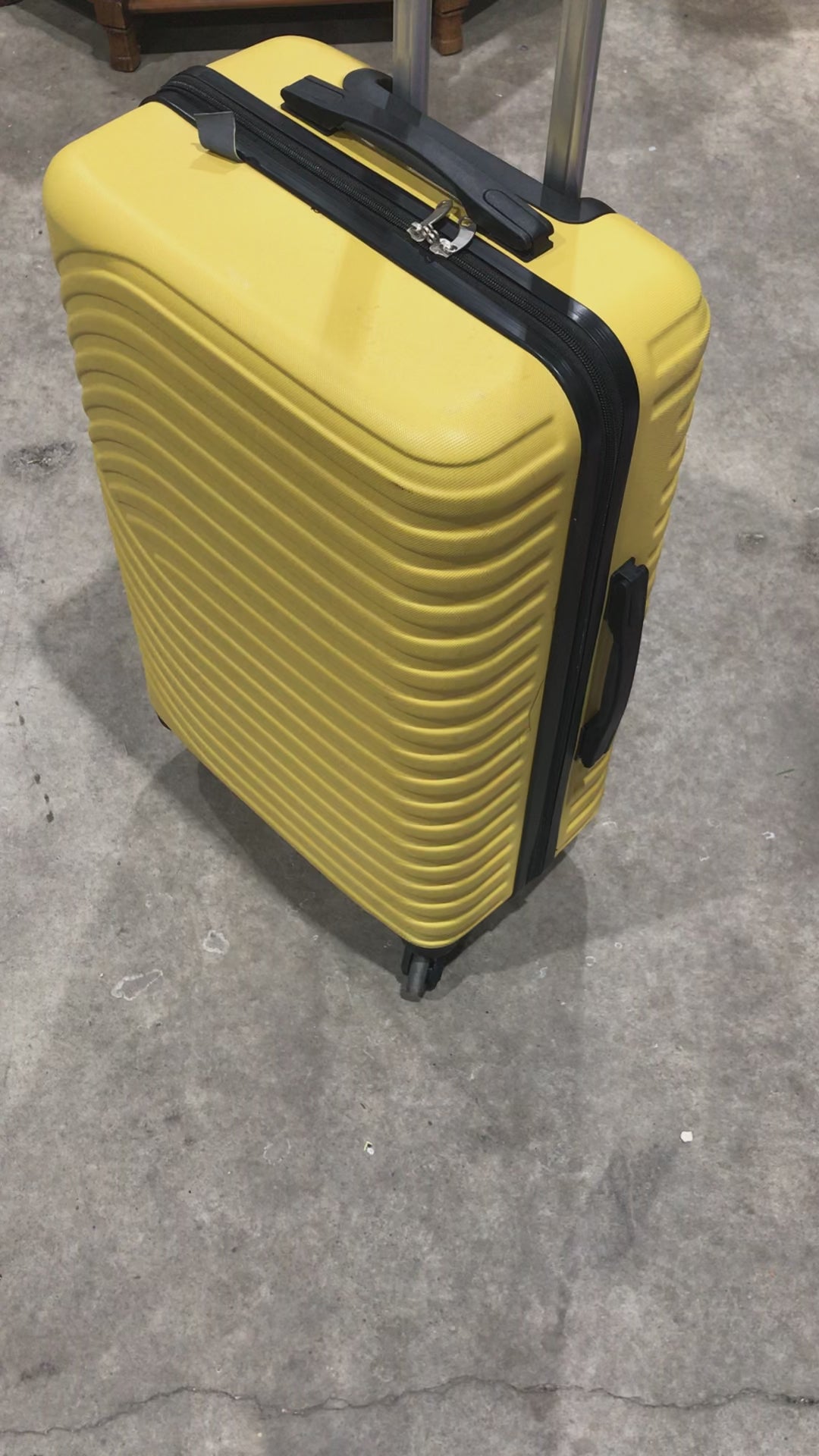Dunelm Elements Yellow Hardshell Suitcase