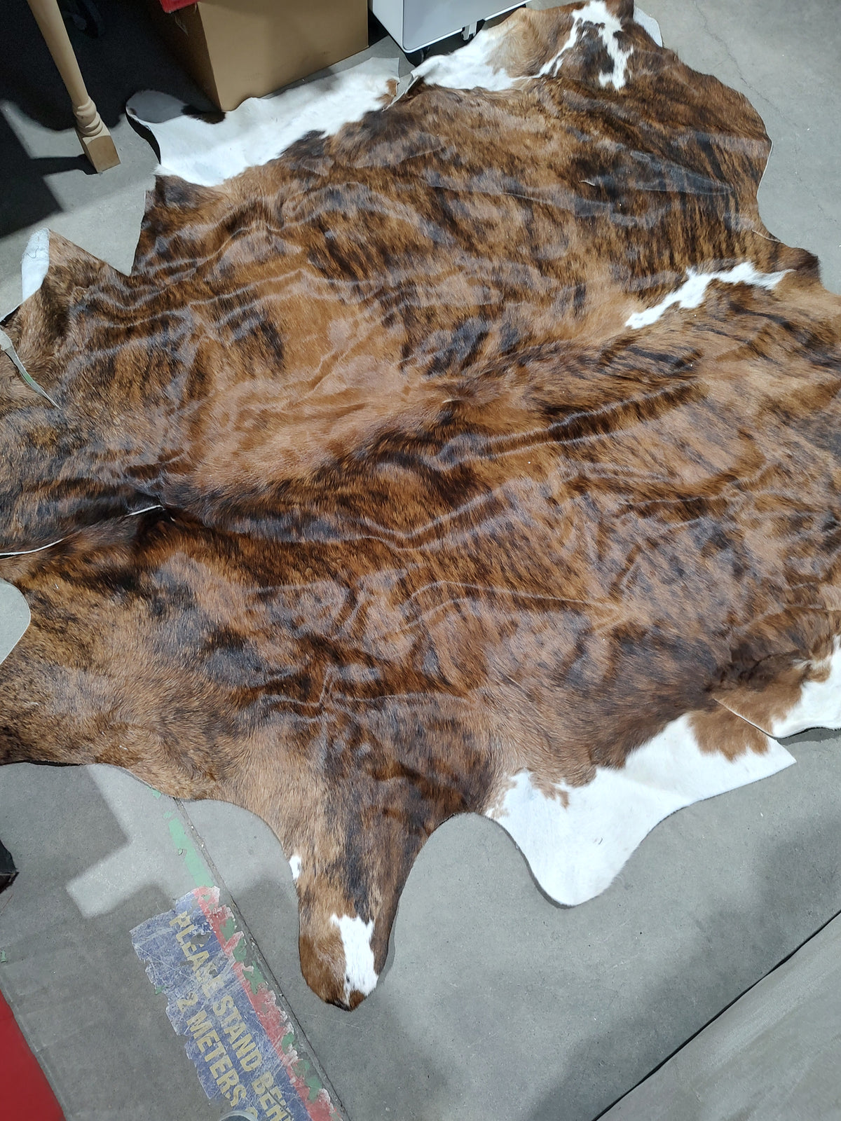 Brindle Cowhide Rug – Brown, Black & White